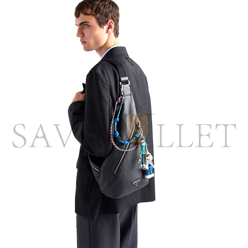 Pra*a cross leather bag 2vz092 (47.5*26.5*10cm)